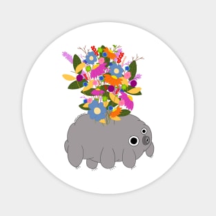 Floral Tardigrade Magnet